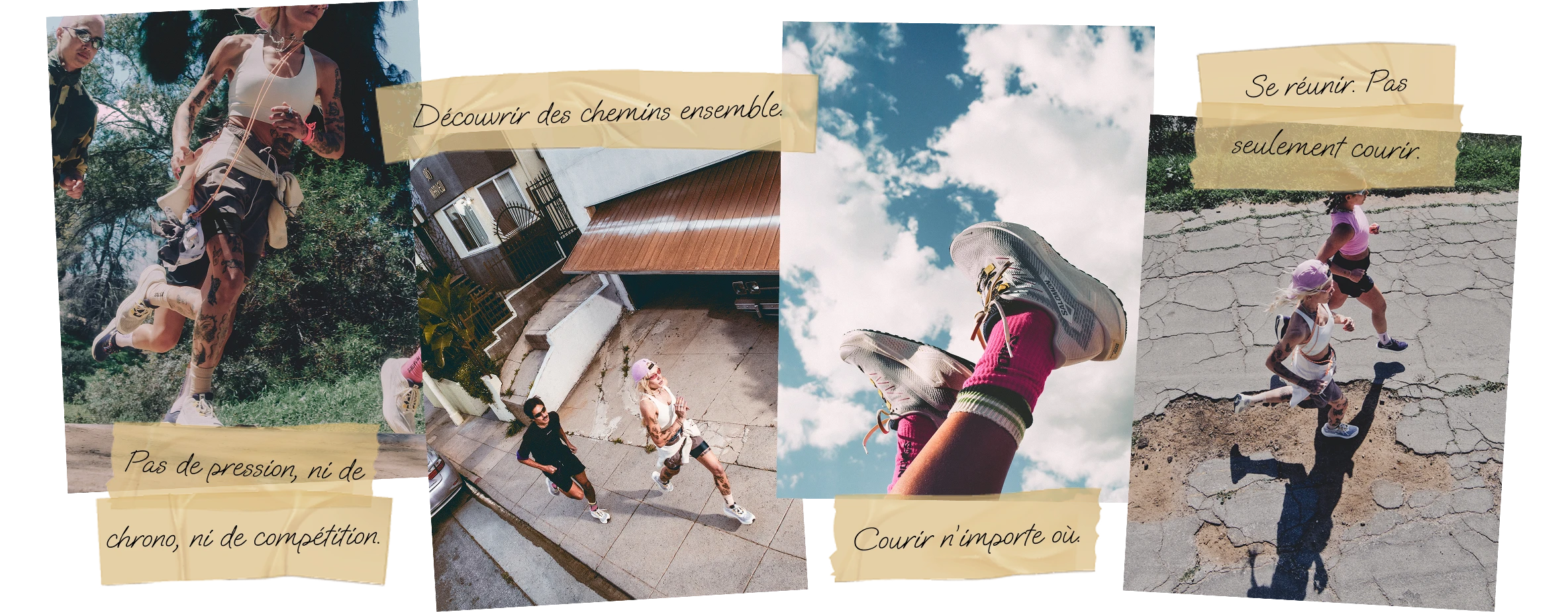 Gravel Running Collage